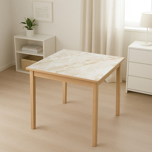 Rotolo pellicola protettiva per tavolo in PVC siliconato – modello marmo naturale Materiale: PVC siliconato decorativo  Dimensioni rotolo: 0,80 × 20 m Breckner Germany