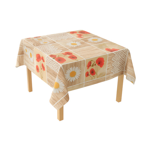 Rotolo tovaglia decorativa in PVC – modello floreale rustico Materiale: PVC con supporto tessile (45 g/m²)  Dimensioni rotolo: 1,37 × 20 m Breckner Germany