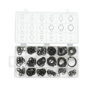 Set anelli di sicurezza Seeger interni ed esterni 6–32 mm, 225 pezzi