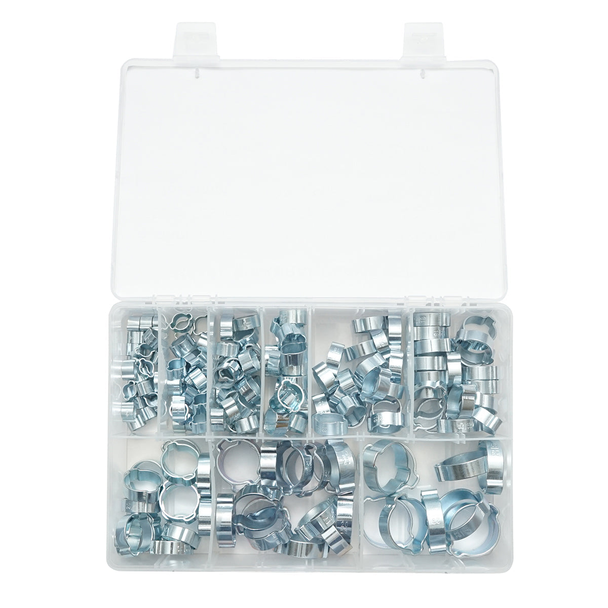 Set fascette metalliche con orecchie 5–27 mm, 175 pezzi