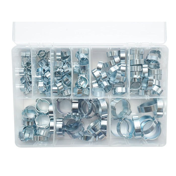 Set fascette metalliche con orecchie 5–27 mm, 175 pezzi