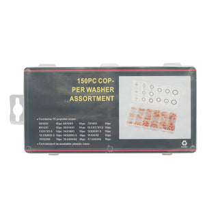 Set rondelle in rame 5–17,5 mm, 150 pezzi