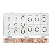 Set rondelle in rame 5–17,5 mm, 150 pezzi