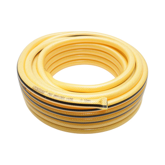 Set tubo da giardino in PVC intrecciato da 1/2, rotolo da 15 m con ugello spruzzatore, set di connettori Crownman e adattatore