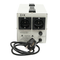 Stabilizzatore di tensione automatico 1000VA con relè monofase, 2 prese schuko 230V, display LCD Breckner Germany