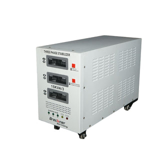Stabilizzatore di tensione automatico 15KVA, 12KW trifase con servomotore Breckner Germany