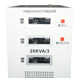 Stabilizzatore di tensione automatico 20KVA, 16KW trifase con servomotore Breckner Germany