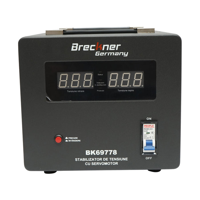 Stabilizzatore di tensione automatico 3000VA monofase con servomotore Breckner Germany