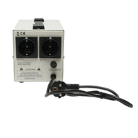 Stabilizzatore di tensione automatico 500VA con relè monofase, 2 prese schuko 230V, display LCD Breckner Germany