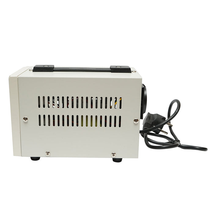 Stabilizzatore di tensione automatico 500VA con relè monofase, 2 prese schuko 230V, display LCD Breckner Germany