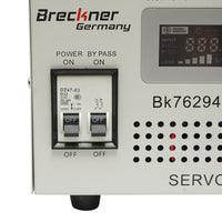 Stabilizzatore di tensione automatico 5200VA con servomotore monofase, 2 prese schuko 230V, display LCD Breckner Germany
