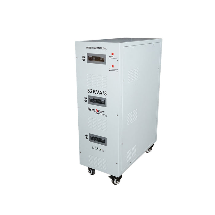 Stabilizzatore di tensione automatico 82KVA, 64KW trifase con servomotore Breckner Germany