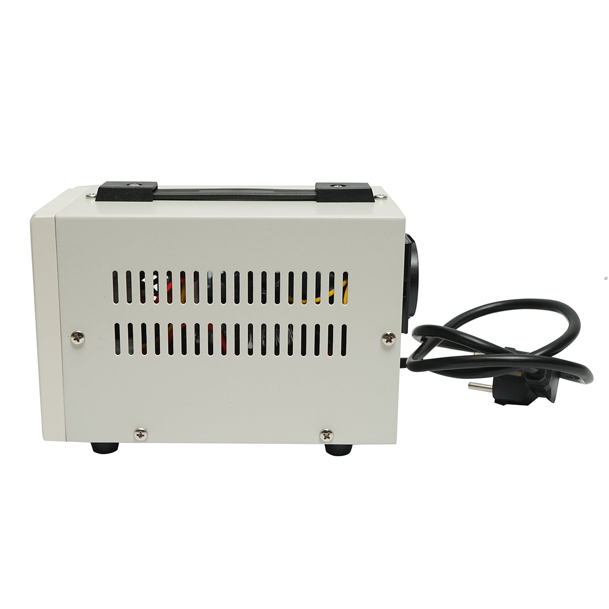 Stabilizzatore di tensione automatico monofase con relè 2000VA/140-260V, 2 prese schuko 230V, display LCD Breckner Germany