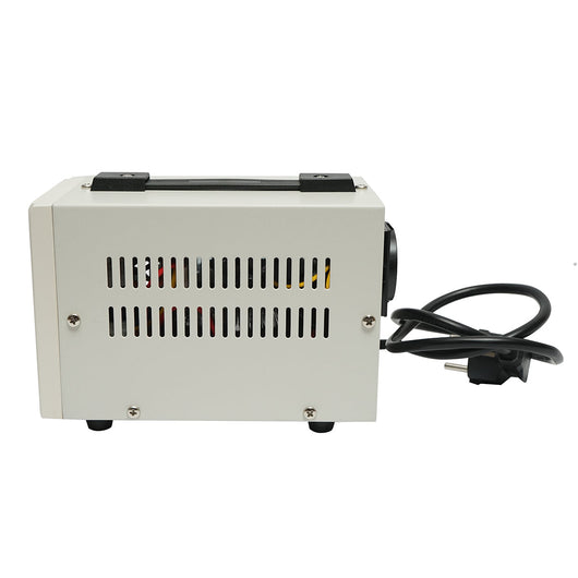 Stabilizzatore di tensione automatico monofase con relè 2000VA/140-260V, 2 prese schuko 230V, display LCD Breckner Germany