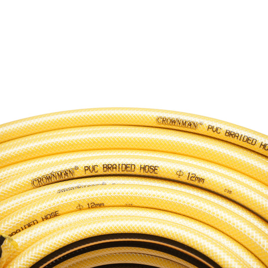 Tubo da giardino in PVC da 13 mm (1/2 pollice) con inserto tessile intrecciato 100 m/rotolo Crownman