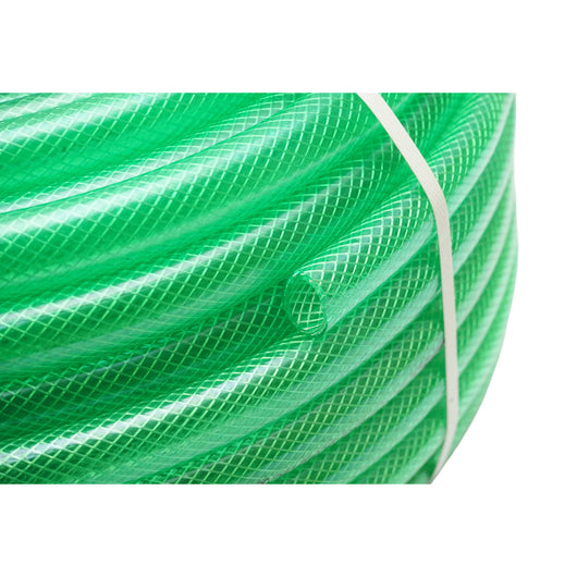 Tubo da giardino in PVC trasparente da 19 mm (3/4 pollici) con inserto tessile intrecciato, rotolo da 50 m Breckner Germany