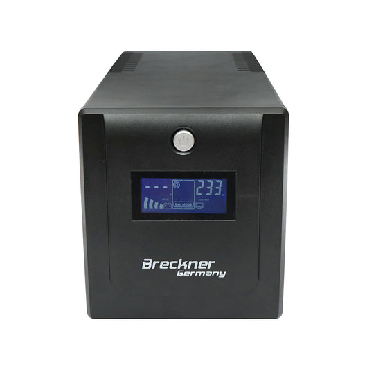 UPS 1000VA/600W con 2 batterie da 7,5Ah e 4 prese schuko, LCD, USB Breckner Germany