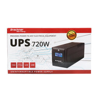 UPS 1000VA/600W con 2 batterie da 7,5Ah e 4 prese schuko, LCD, USB Breckner Germany