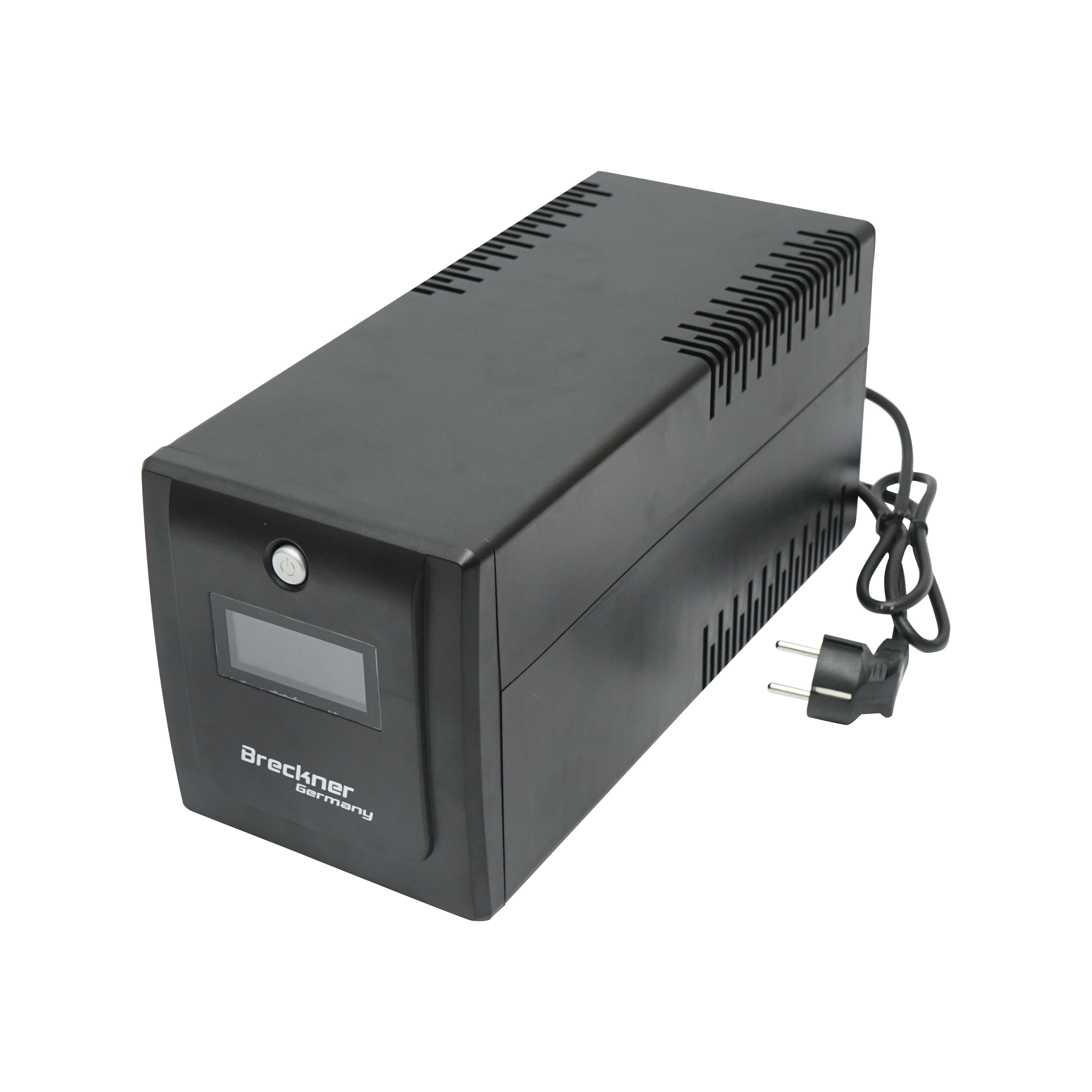 UPS 1000VA/600W con 2 batterie da 7,5Ah e 4 prese schuko, LCD, USB Breckner Germany