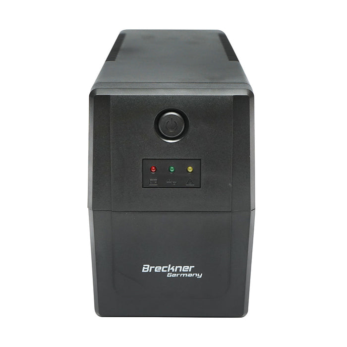 UPS 600VA / 360W con batteria 7Ah, 2 prese Schuko, AVR Breckner Germany