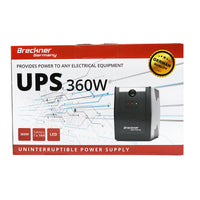 UPS 600VA / 360W con batteria 7Ah, 2 prese Schuko, AVR Breckner Germany
