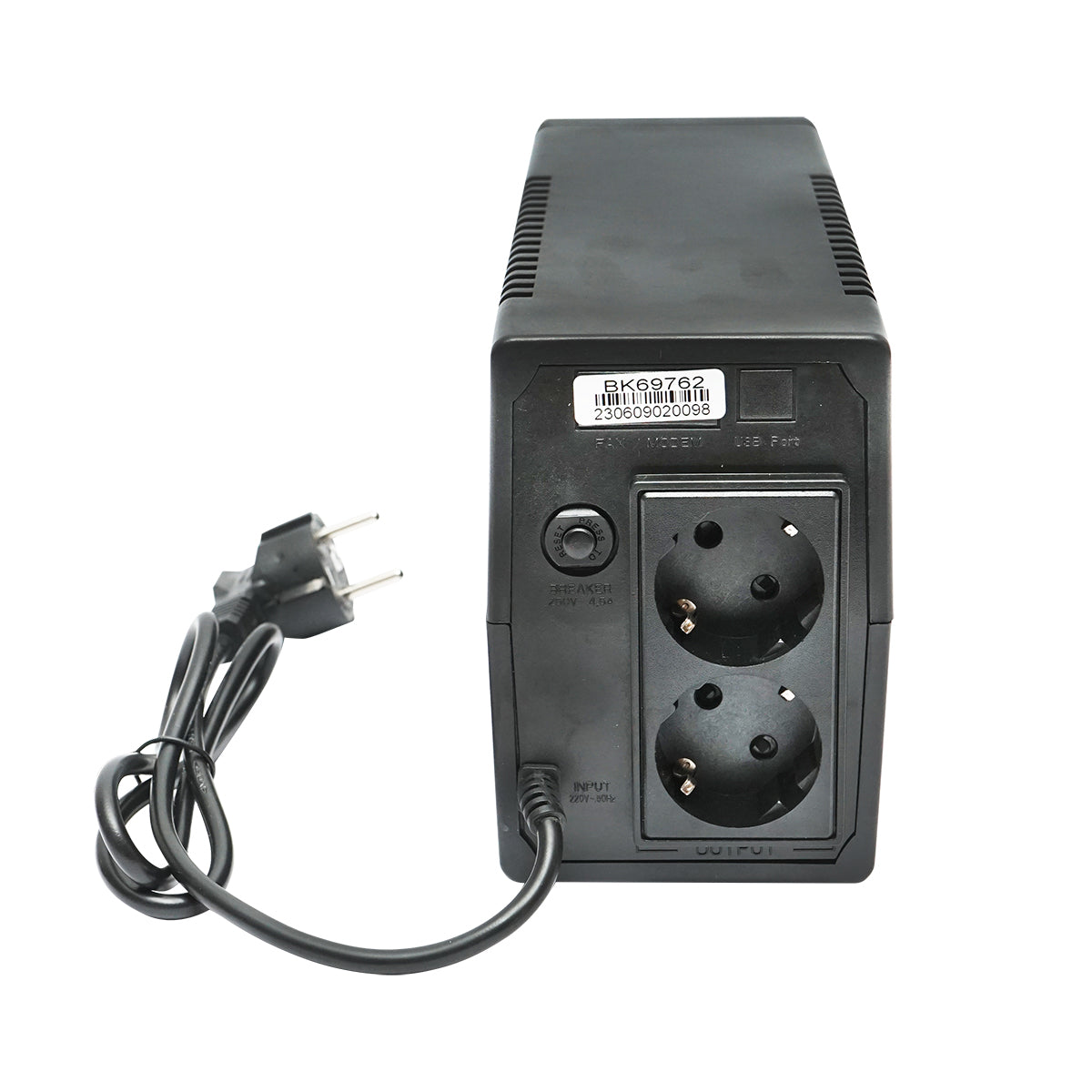 UPS 600VA / 360W con batteria 7Ah, 2 prese Schuko, AVR Breckner Germany