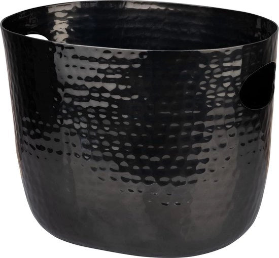 Raffreddatore per vino e champagne grande - alluminio - 1-2 bottiglie - look gunmetal - 255 x 19 x 20 cm