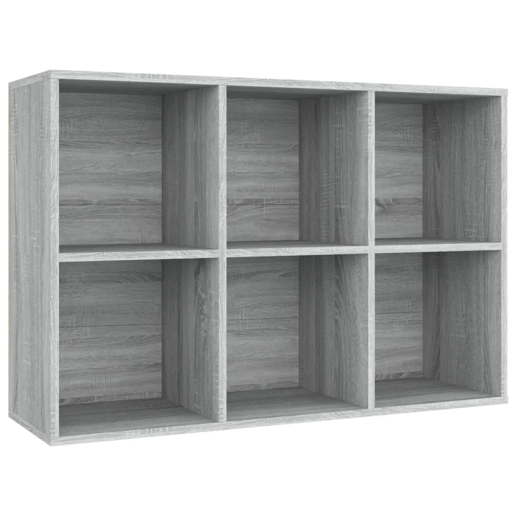 Libreria-Credenza-Armadietto Portaoggetti Grigio Sonoma 66x30x98 cm Legno Multistrato