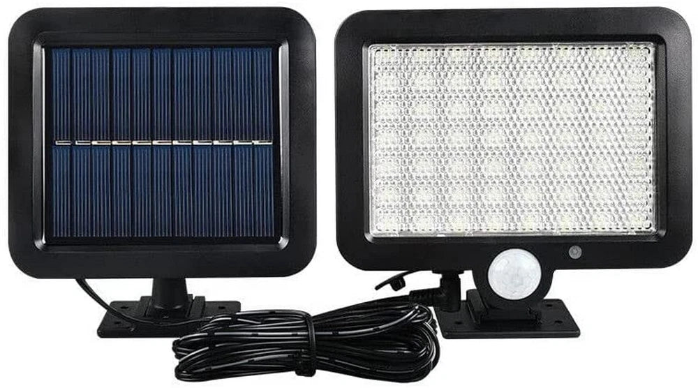 2X FARO FARETTO LED ESTERNO 30W A ENERGIA SOLARE LUCE GIARDINO SENSORE MOVIMENTO