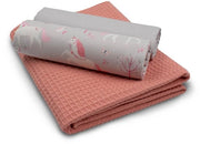 Set di tessuti wafelpiqué e cotone coordinati con tessuto a wafel 100% cotone Tex Standard 100 (Unicorn Set80)