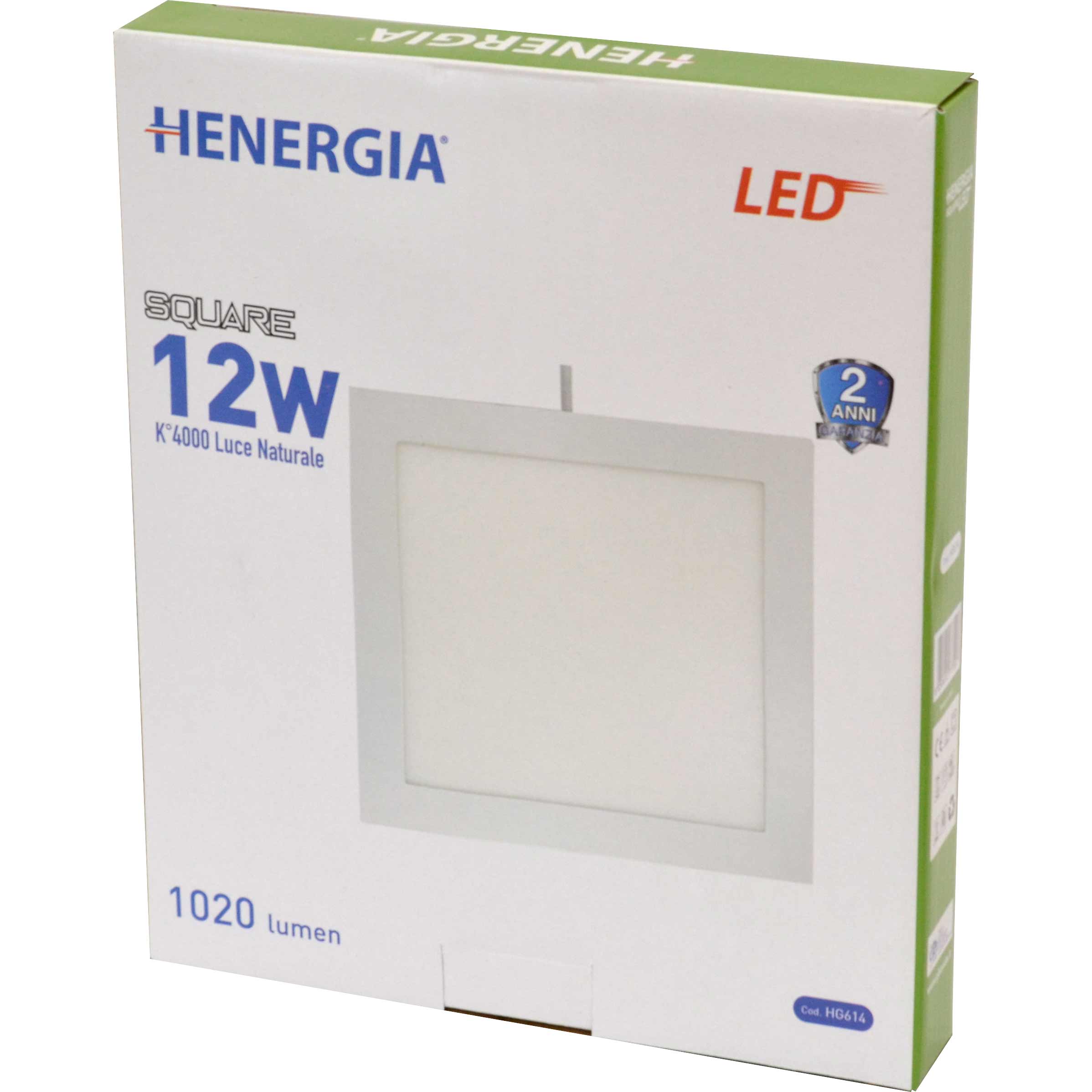 MINI PANNELLO SQUARE LED HSO 12W 1080Lm 4000°K 220/240V DIMENSIONI mm.175X175,