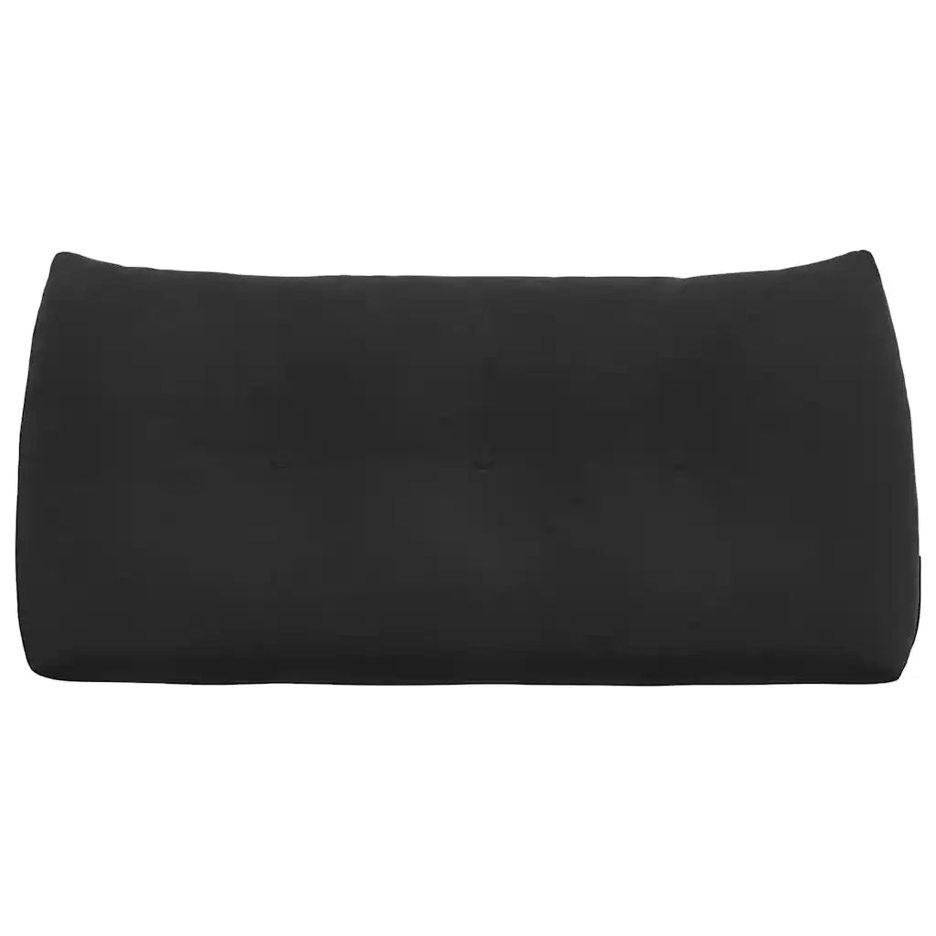 Cuscino per Schiena | Cuscino dorsale Nero 100 x 24 x 50 cm Velluto