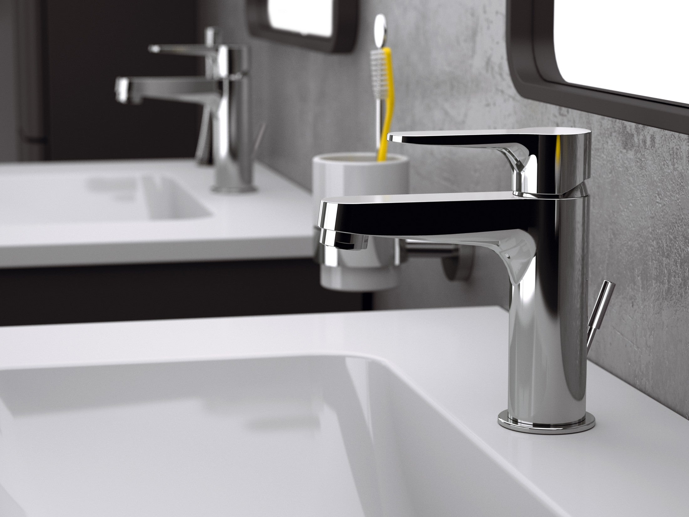 Miscelatore lavabo a risparmio energetico e idrico winner