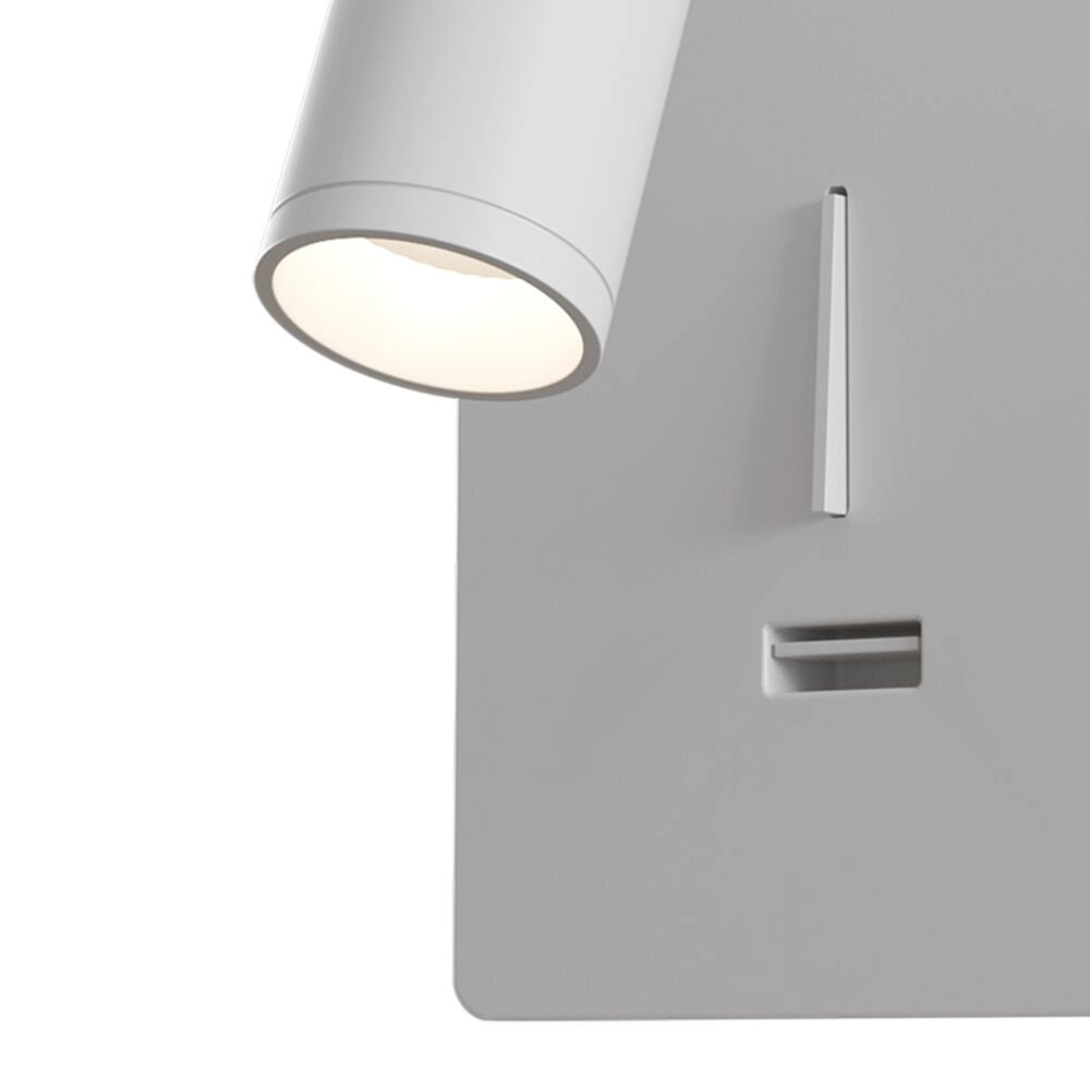 Applique lettura Maytoni Mirax LED 3W bianca con interruttore