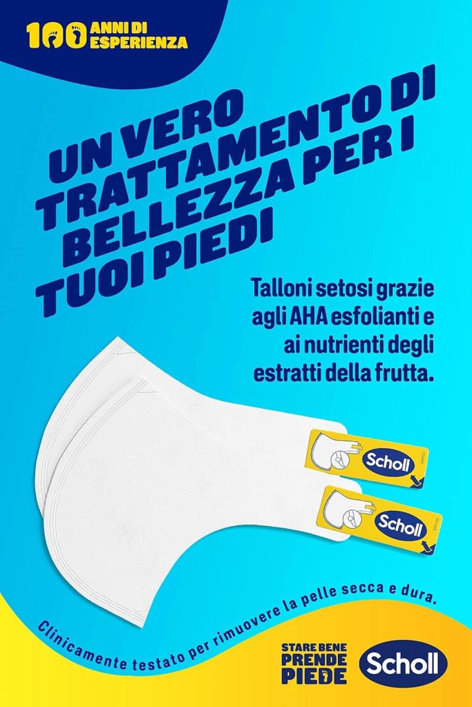 SCHOLL EXPERTCARE PEELING ESFOLIANTE MASCHERA PIEDI PIÙ MORBIDI FINO A 4 SETTIMANE RIMUOVI LA PELLE SECCA 1 PAIO