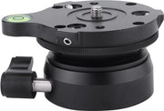 Stativa per fotocamera DSLR in lega di alluminio - Pannello panoramico resistente al trascinamento nero