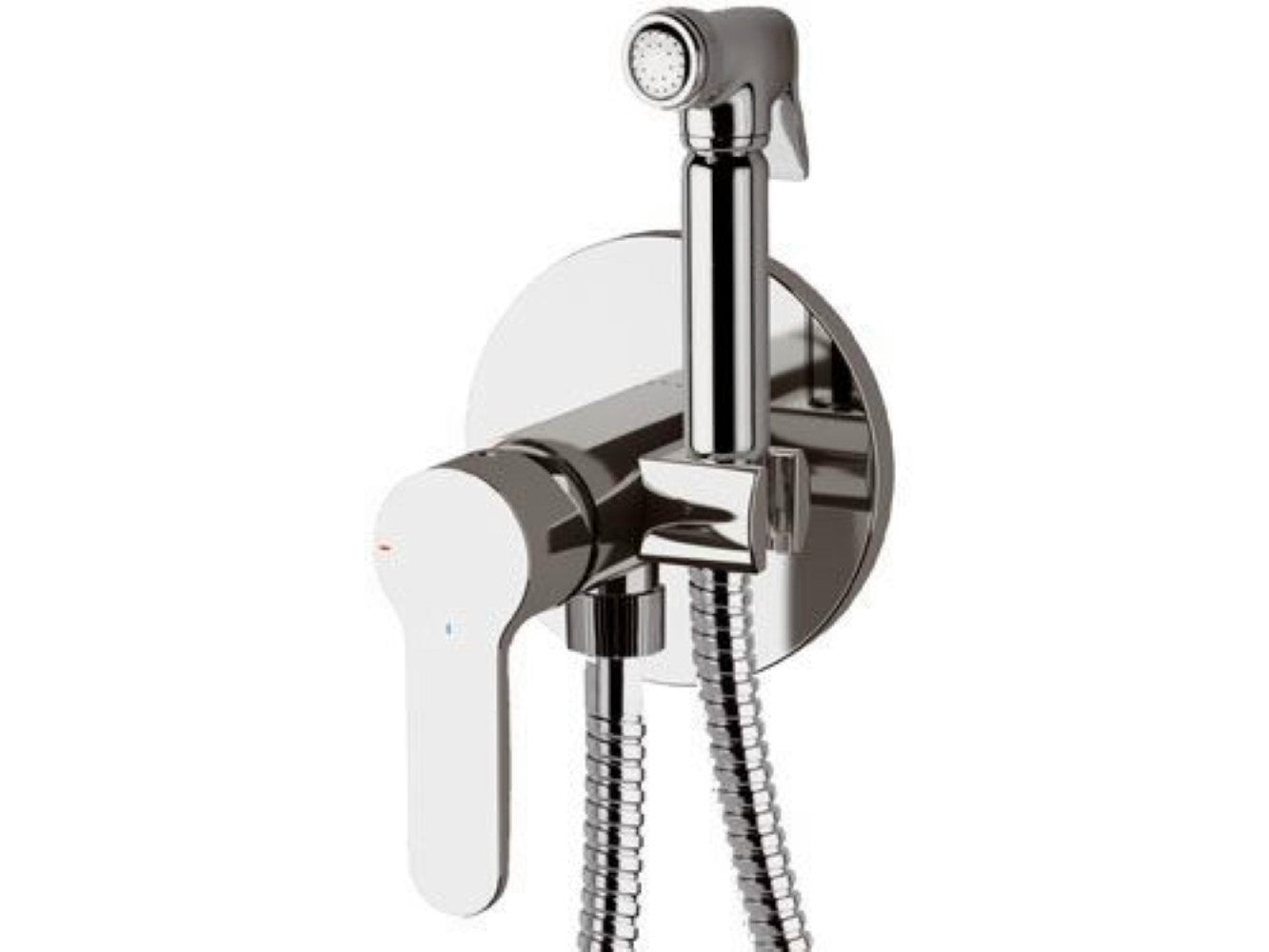 Rubinetto incasso per shut-off con doccetta e supporto, risparmio energetico e idrico - serie winner eco