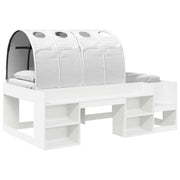 Letto singolo | Letto per adulti | Letto con Tunnel 3 pcs Bianco Legno ingegnerizzato
