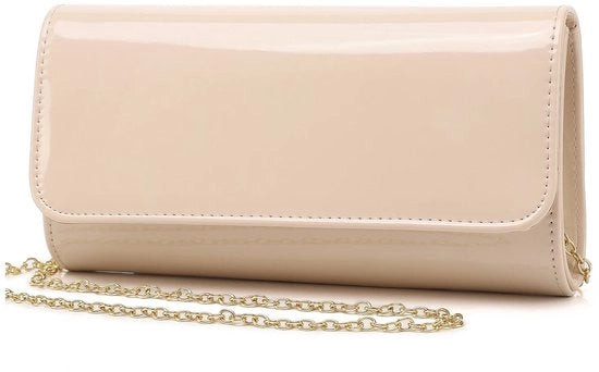 Clutch, borsa da sera in pelle, stilezza per occasioni speciali, nudo, standard