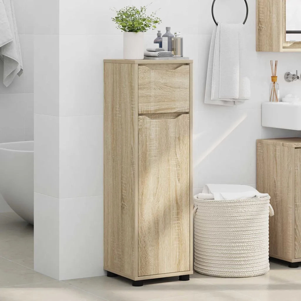 Mobile da Bagno | Armadio da bagno con cassetto Rovere Sonoma 30,5 x 30 x 101 cm