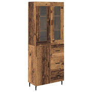Credenza con cassetto 2 pz | Madia | Buffet da pranzo | Armadio da pranzo Legno vecchio Legno multistrato