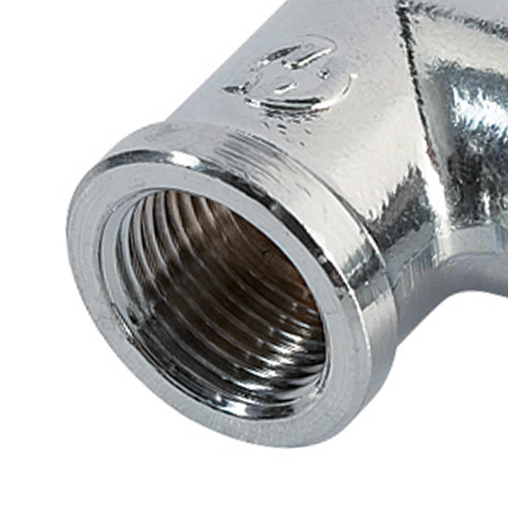 Gomito a 90° mf cromato lucido