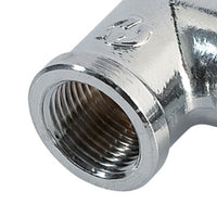 Gomito a 90° mf cromato lucido