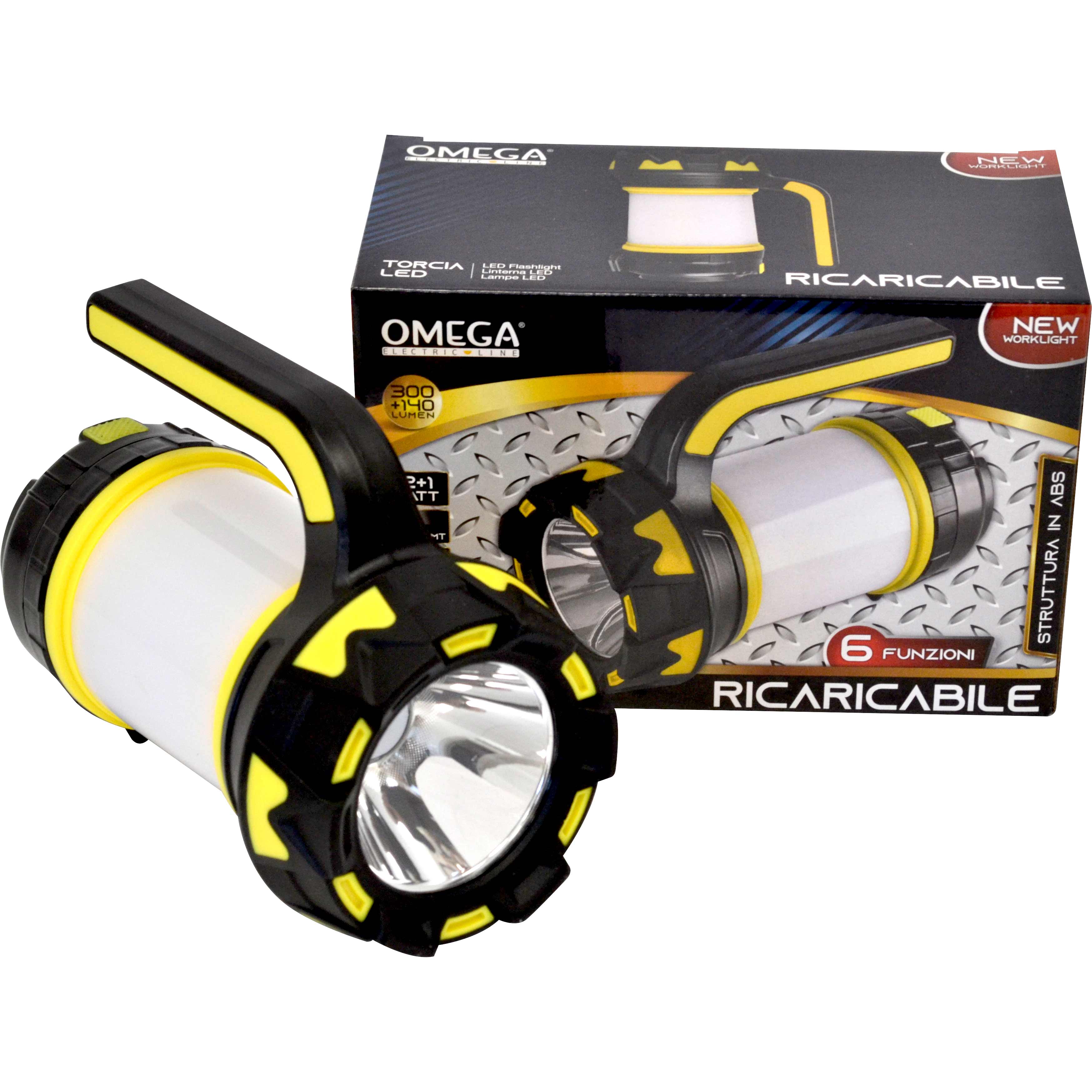 Torcia da campeggio led smd 2w+1w laterale