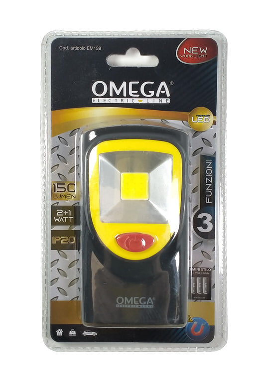 Torcia mini work light con magnete con appendino