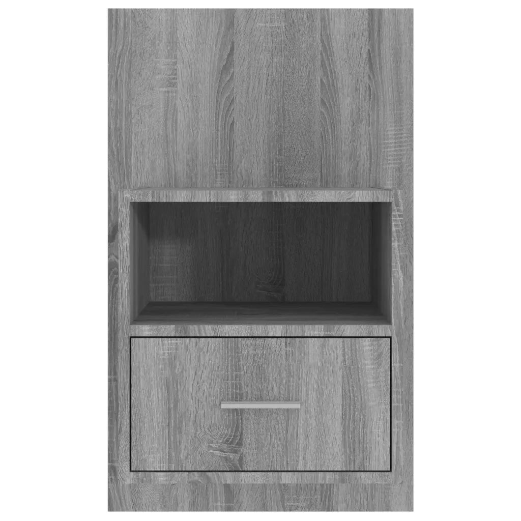 Comodino a Muro-Tavolino da notte sospeso Grigio Sonoma 630317