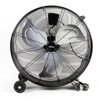 Ventilatore industriale 60 cm 180 W Ventilatore a tamburo da pavimento portatile con cavo e 3 velocità