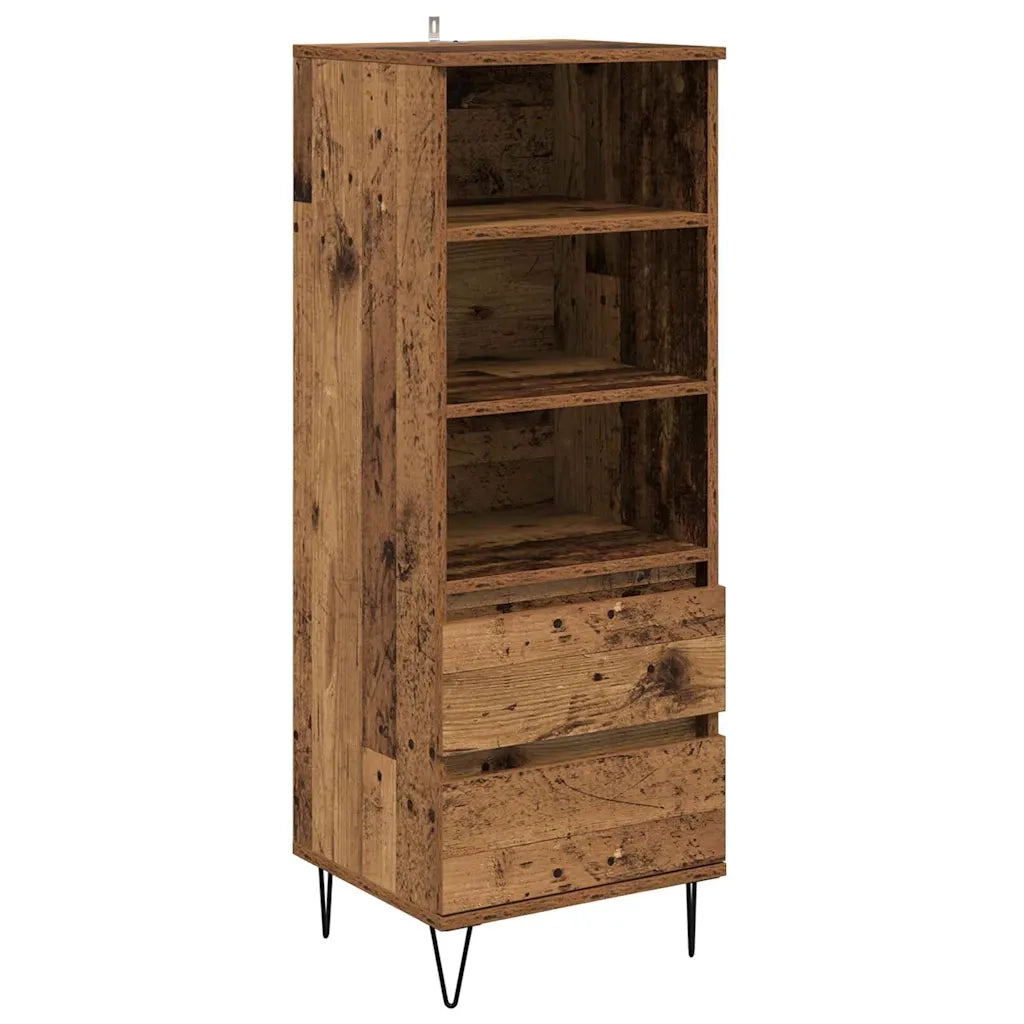 Credenza | Madia | Buffet da pranzo | Armadio da pranzo Legno vecchio 40 x 36 x 110 cm Legno multistrato