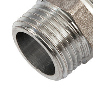 Nipplo doppio mm cromato lucido