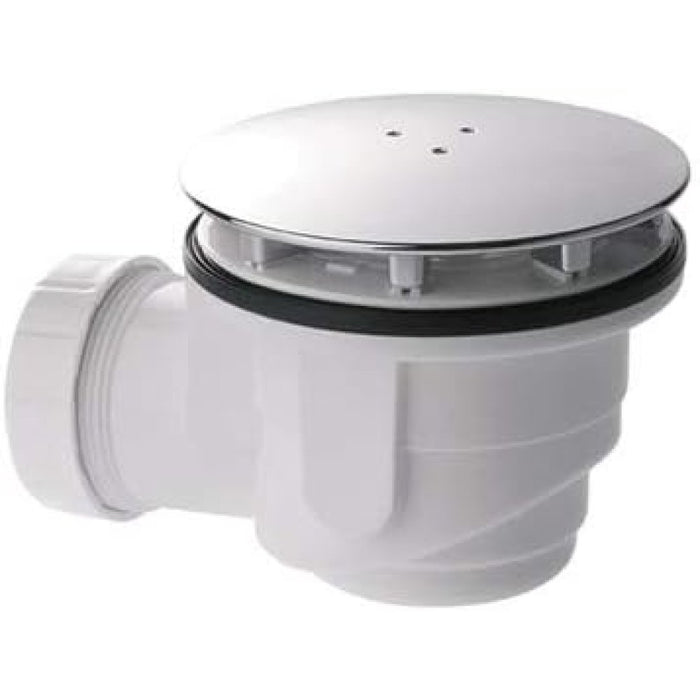 Piletta doccia piastra cromata d.120 uscita scarico d.40 per pia